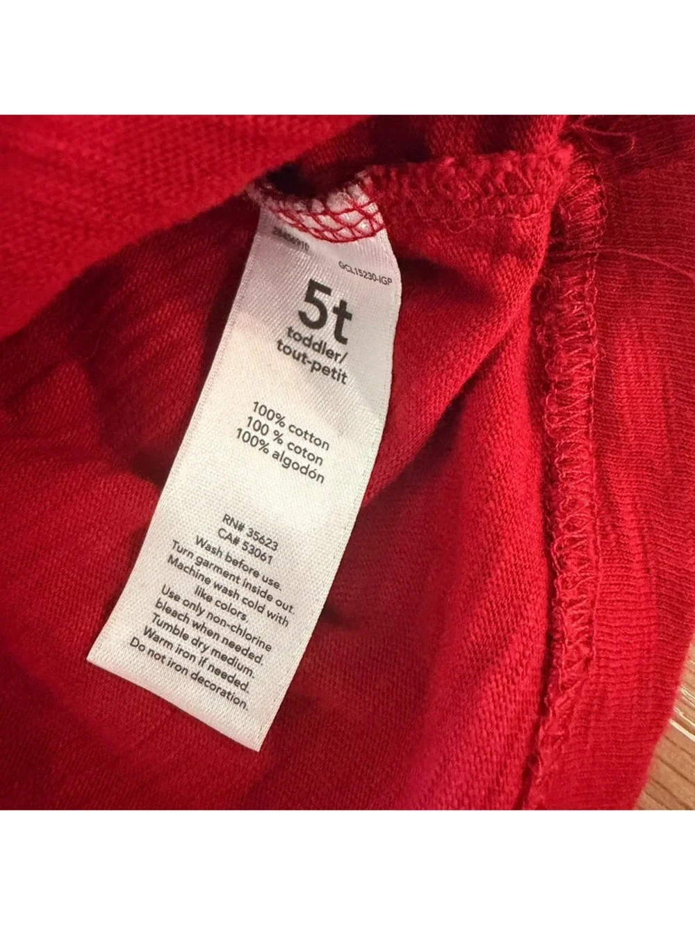 Carters long Sleeve Red Monster Truck Tee Size 5